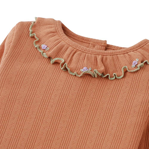 Лонгслив в рубчик Gingersnaps "Jenny Tan", коричневый